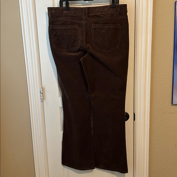 Democracy Chocolate Corduroy Pants Preppy Dark Academia Fall Winter Thanksgiving - Picture 3 of 4